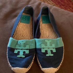 Tory Burch espadrilles logo canvas flats